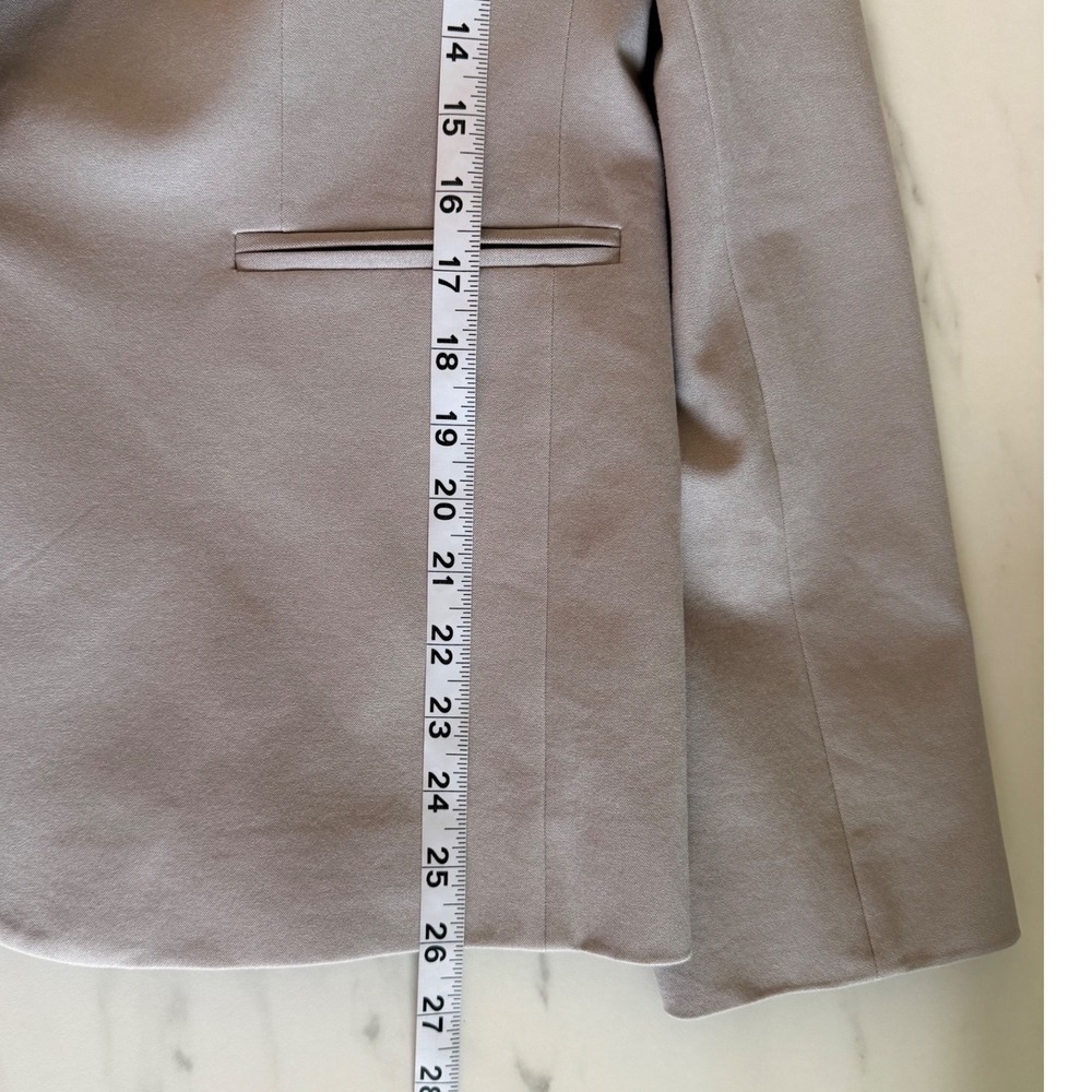 J.Crew Womens Bi-Stretch Single Button Blazer Light Grey‎ H5513 Size 12 - Picture 9 of 11